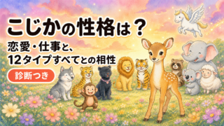 こじかの性格は？恋愛・仕事と、12タイプすべてとの相性【診断つき】