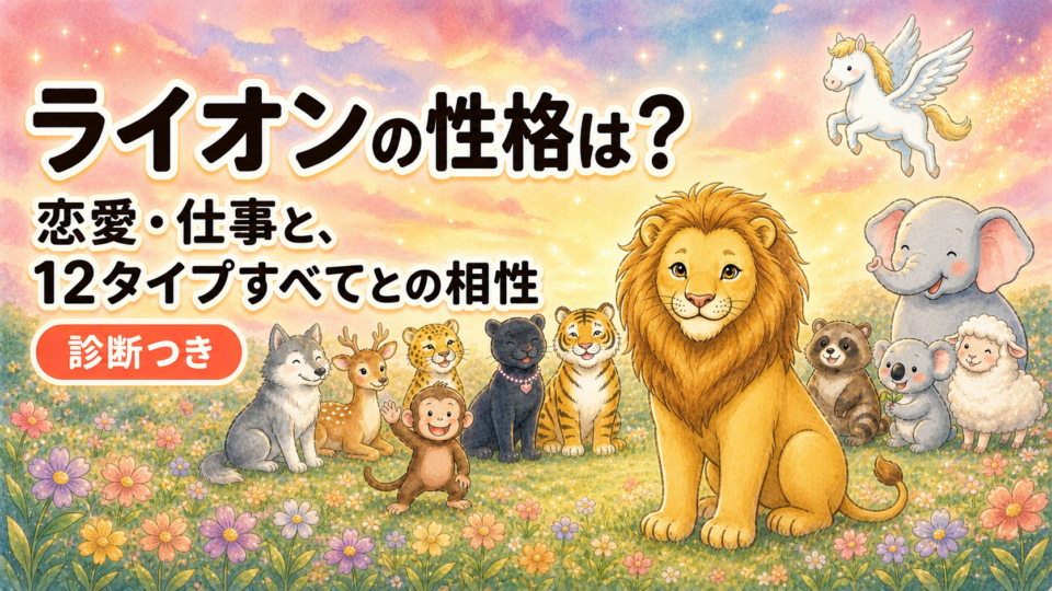ライオンの性格は？恋愛・仕事と、12タイプすべてとの相性【診断つき】