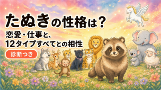 たぬきの性格は？恋愛・仕事と、12タイプすべてとの相性【診断つき】