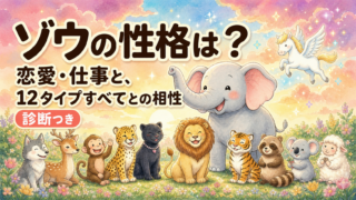ゾウの性格は？恋愛・仕事と、12タイプすべてとの相性【診断つき】
