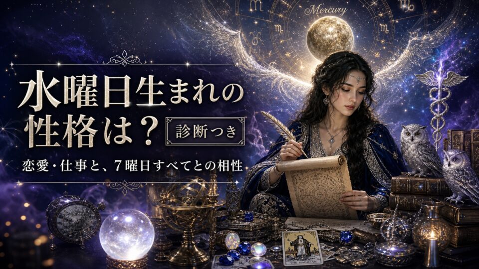 水曜日生まれの性格は？昼と夜の違いと7曜日との相性【診断つき】