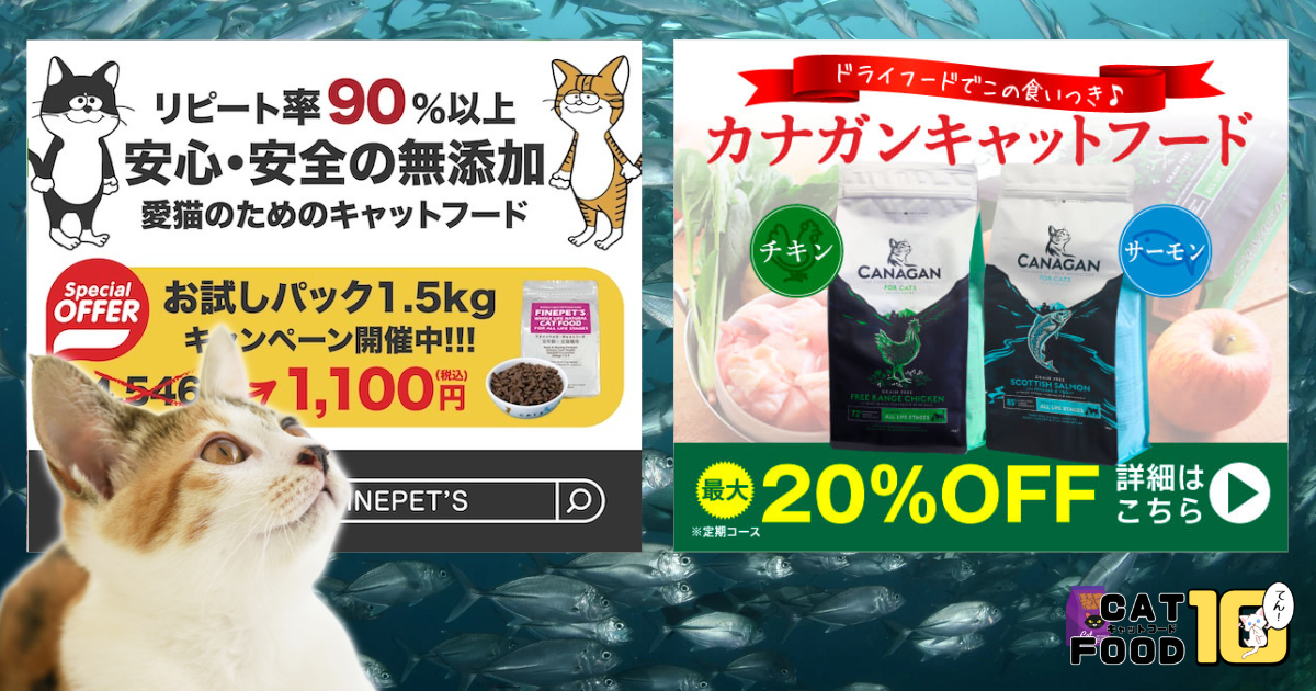 【必読】FINEPET’S（ファインペッツ）と「カナガンキャットフード」を購入する前に比較したい５つの項目！