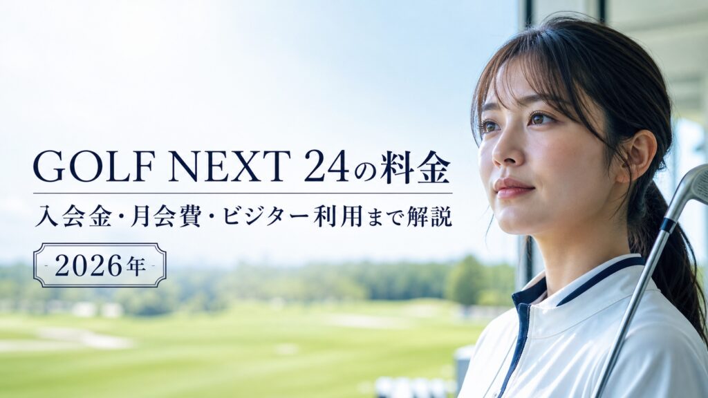 GOLF NEXT 24の料金｜入会金・月会費・ビジター利用まで解説【2026年】