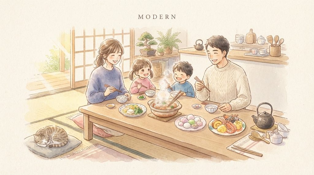 おせちを楽しむ背景と、現代のおせち