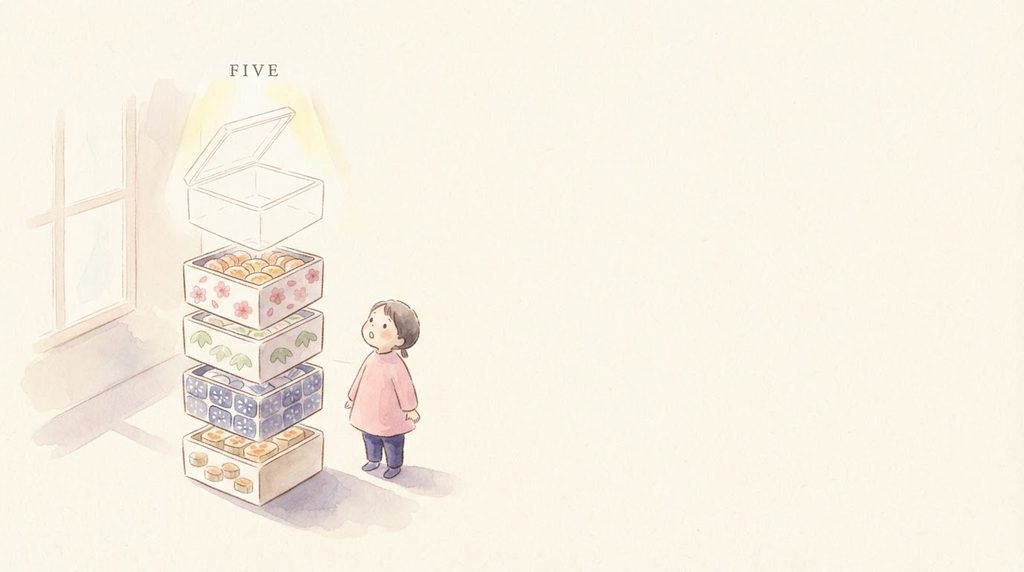 伝統的なおせち料理は五段重〜五の重を空にする理由