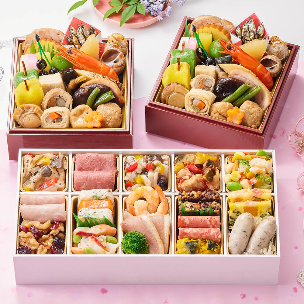 しょうざん 和の個食おせち料理＆オードブル （3段・38品・3人前）