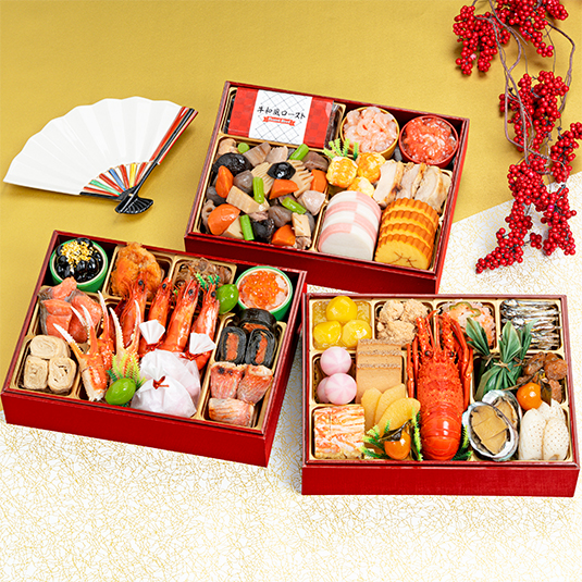 割烹料亭千賀「慶福（けいふく）」（3段・35品・3〜4人前）