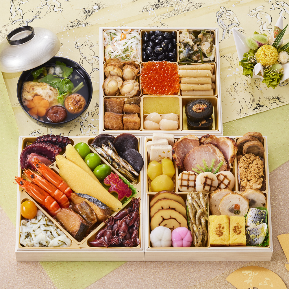 純国産おせち・板前魂「大和(やまと)」(3段・35品目・3人前)