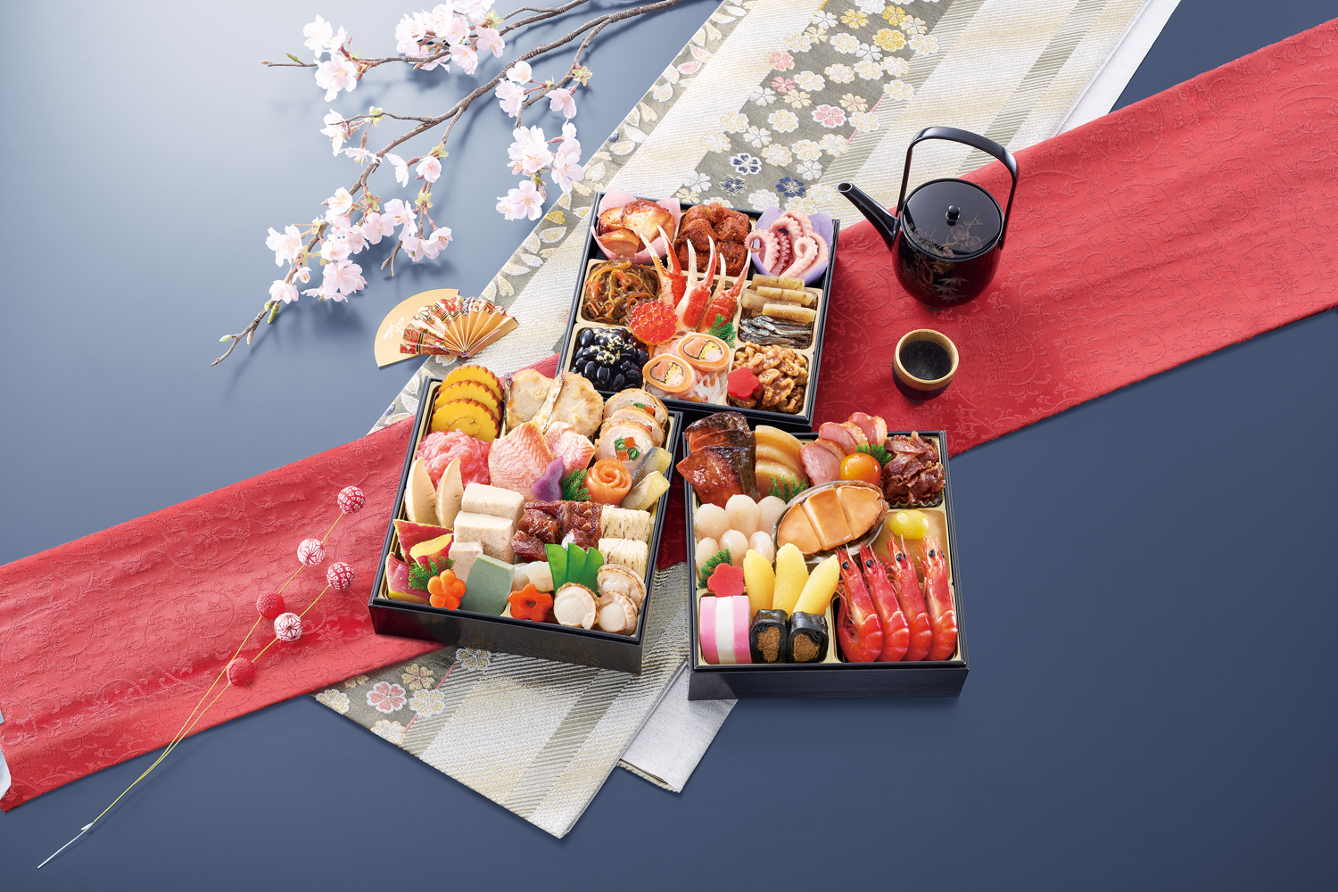 京都東山料亭「道楽」監修「平安祝重（へいあんいわいじゅう）」（3段・45品・3〜4人前）おせち