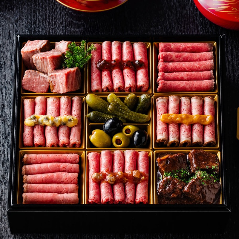 ローストビーフの店 鎌倉山「鎌倉山肉御節」(1段・12品・3〜4人前)黒毛和牛の肉おせち