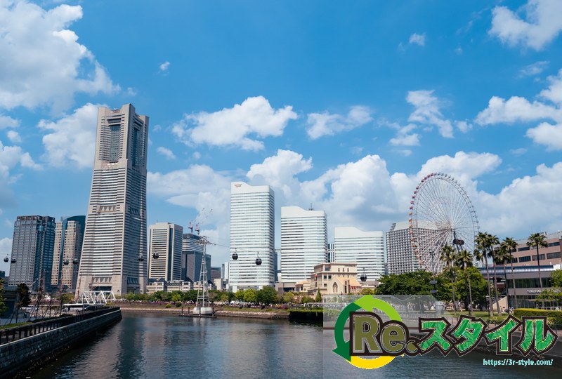 横浜市みなとみらいの街並み
