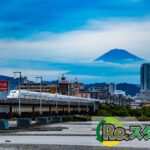 静岡市の街並みと富士山