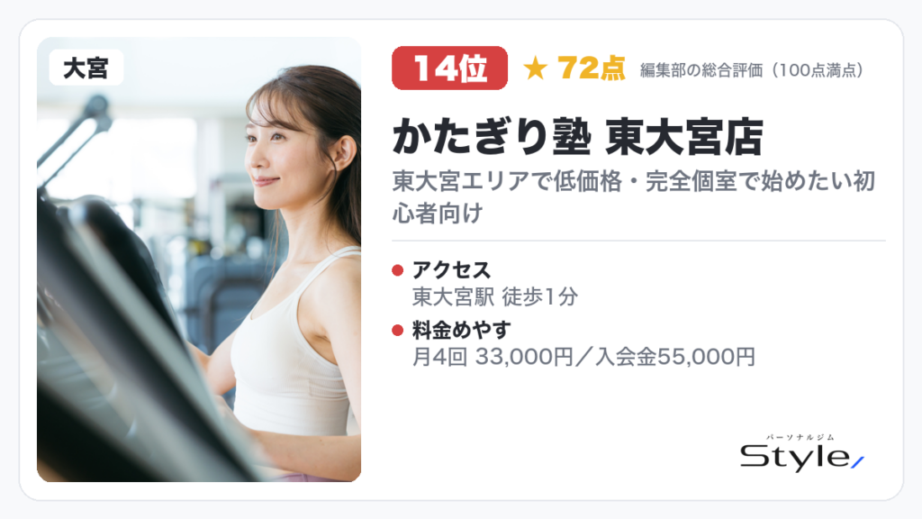 かたぎり塾 東大宮店