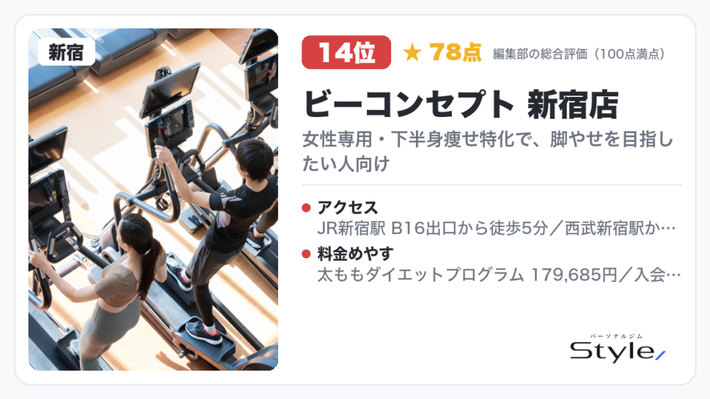 ビーコンセプト 新宿店