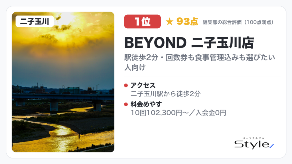 BEYOND 二子玉川店のイメージ画像