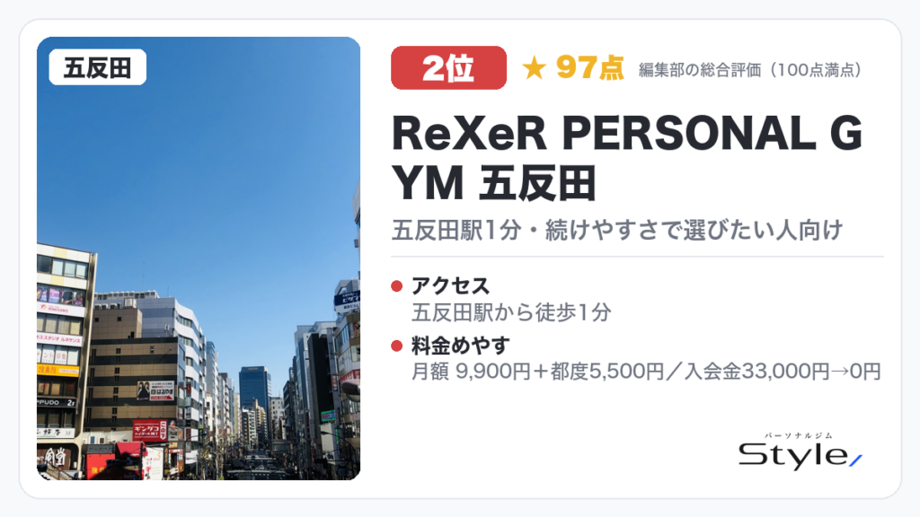 ReXeR PERSONAL GYM 五反田