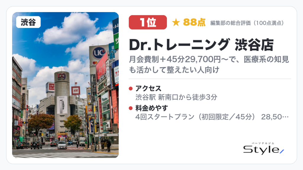 Dr.トレーニング 渋谷店