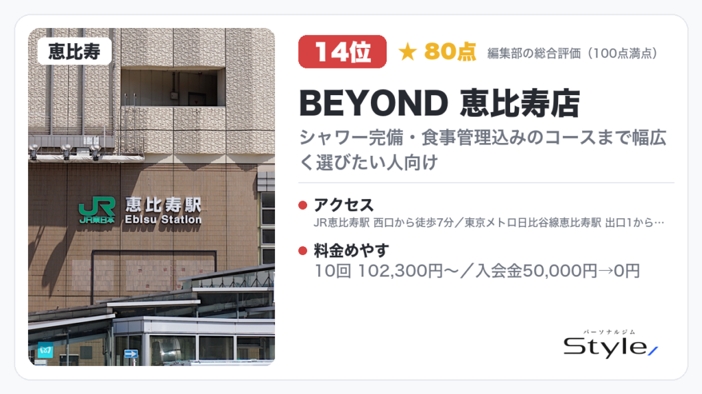 BEYOND 恵比寿店
