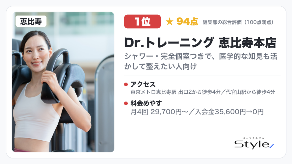 Dr.トレーニング 恵比寿本店