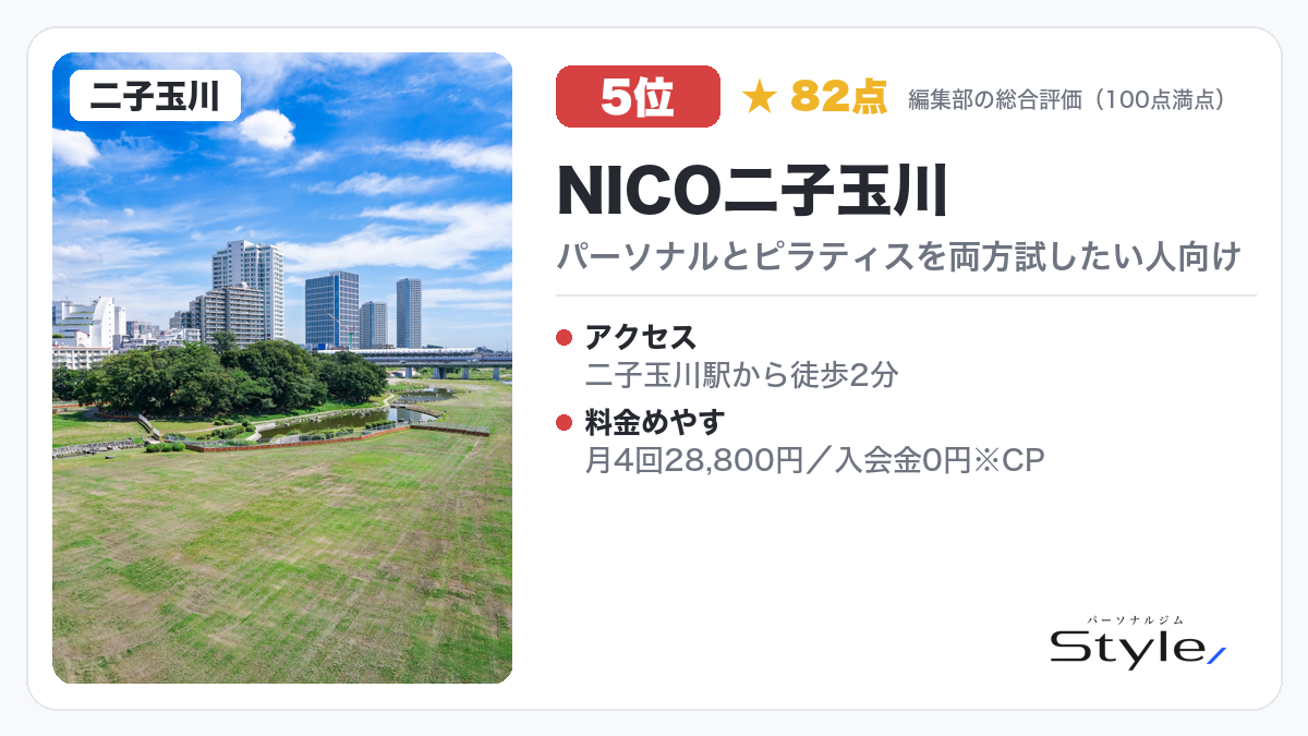 NICO二子玉川のイメージ画像