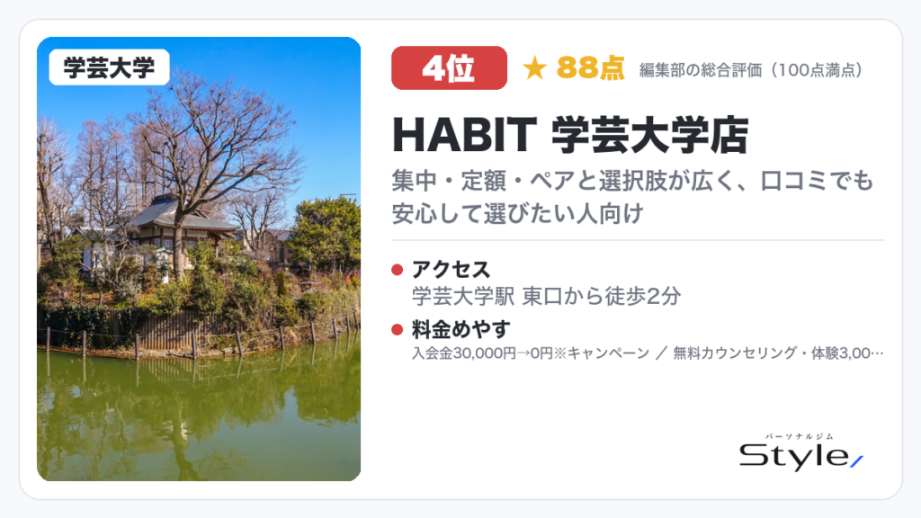 HABIT 学芸大学店