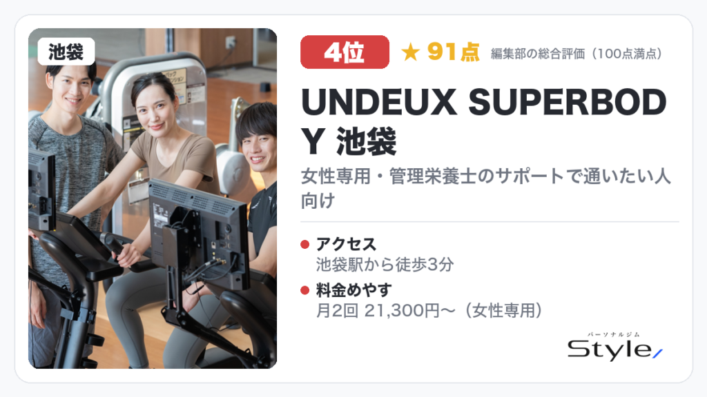 UNDEUX SUPERBODY 池袋
