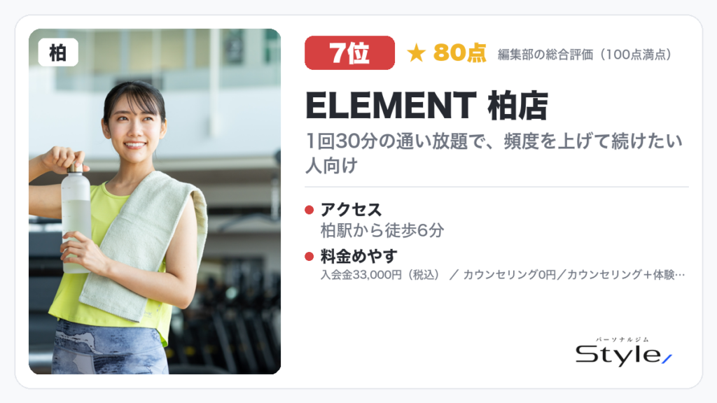ELEMENT 柏店