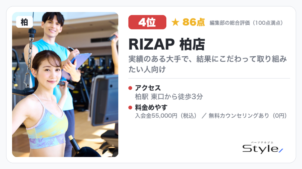 RIZAP 柏店