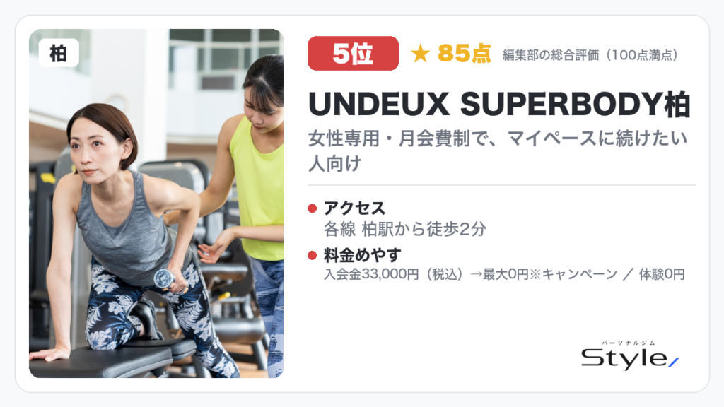 UNDEUX SUPERBODY柏