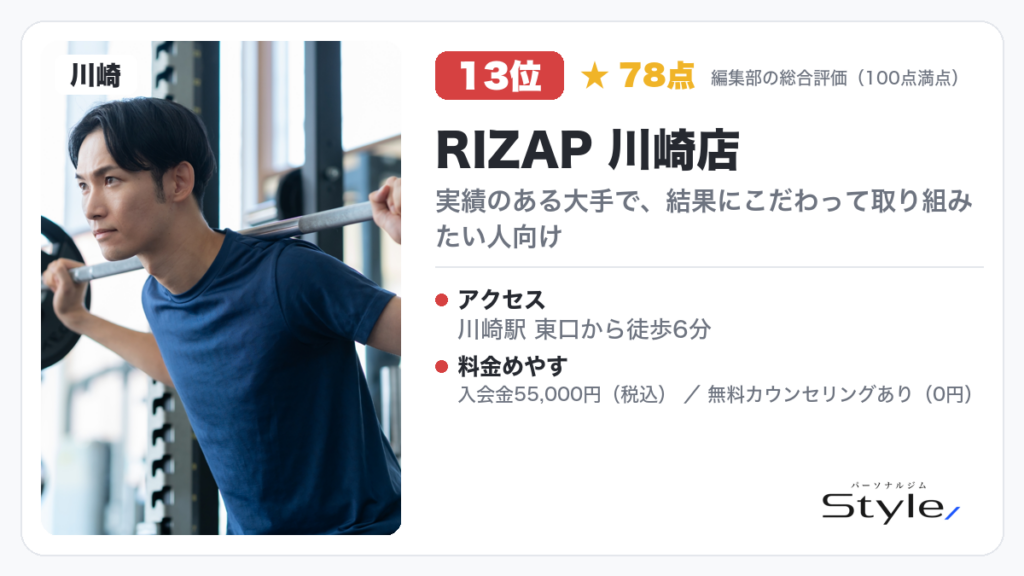 RIZAP 川崎店