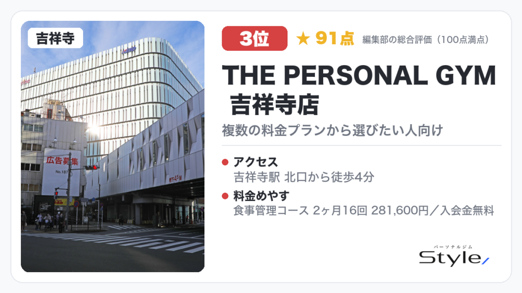 THE PERSONAL GYM 吉祥寺店のイメージ画像