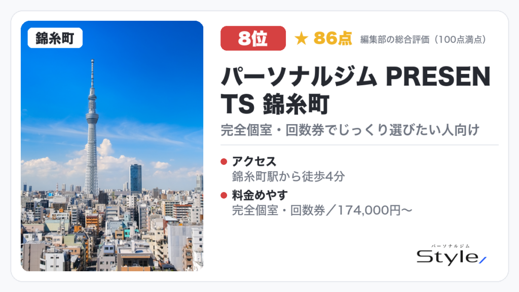 パーソナルジム PRESENTS 錦糸町のイメージ画像