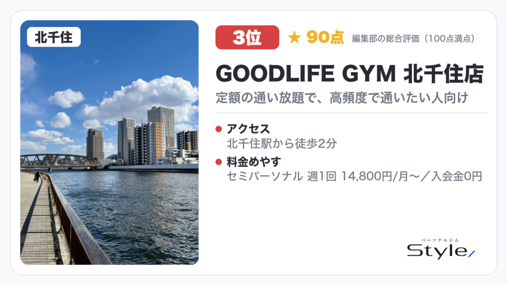 GOODLIFE GYM 北千住店