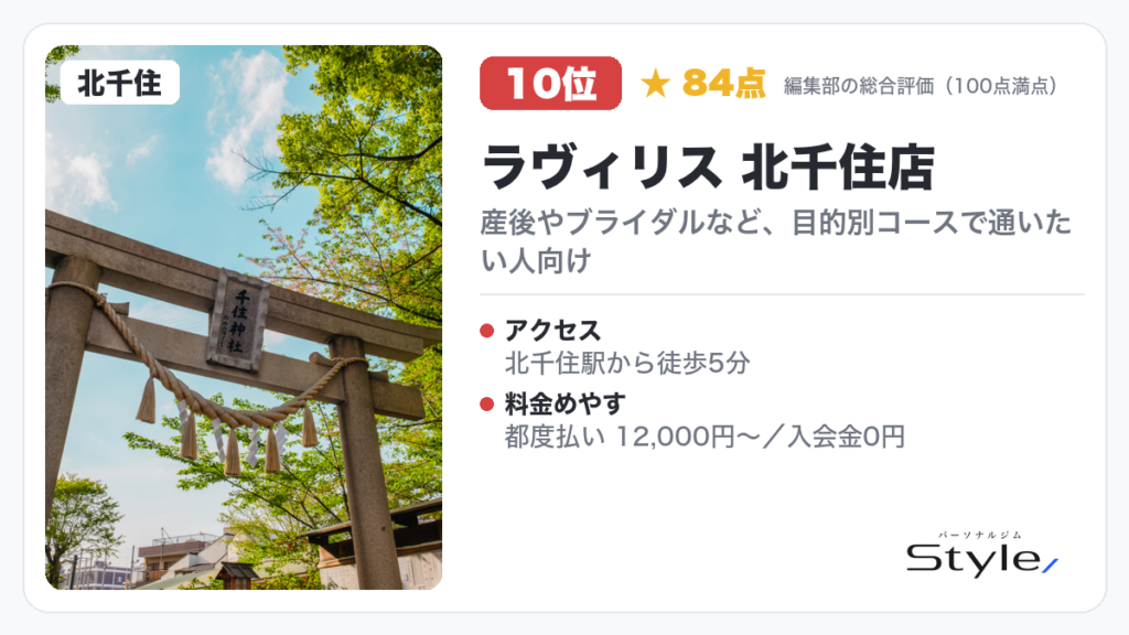 ラヴィリス 北千住店