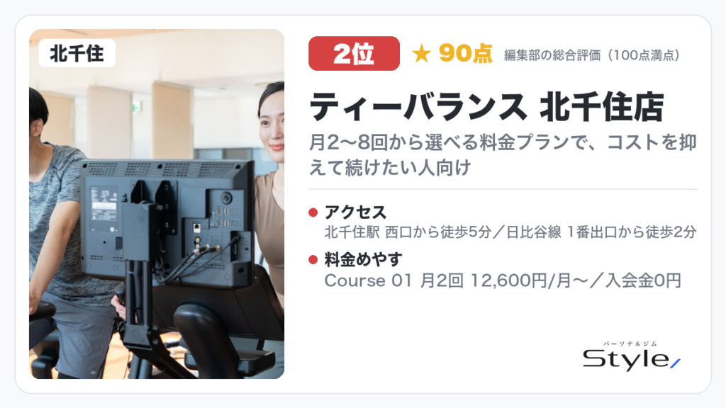 ティーバランス 北千住店
