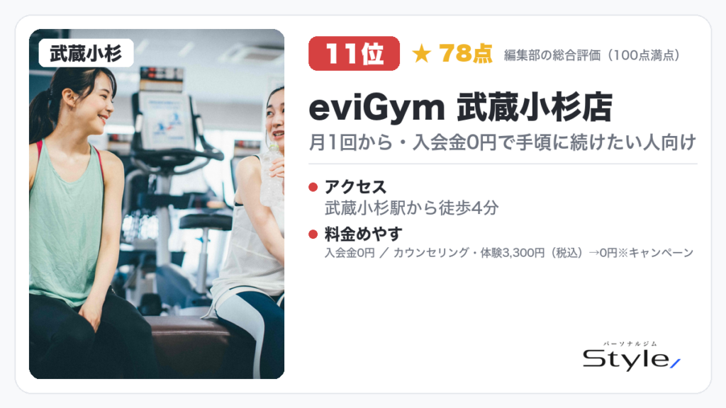 eviGym 武蔵小杉店