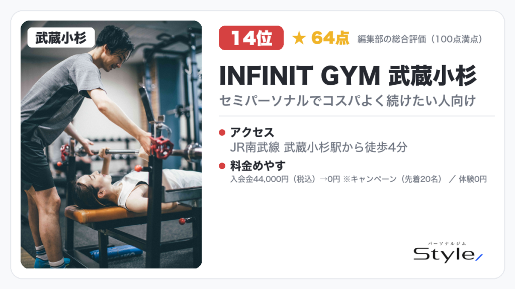 INFINIT GYM 武蔵小杉