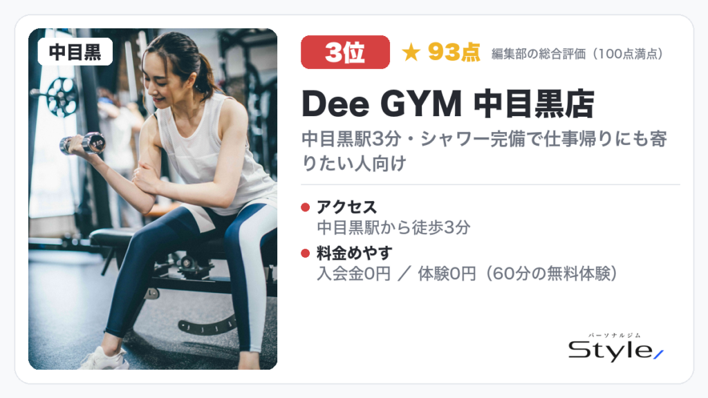 Dee GYM 中目黒店