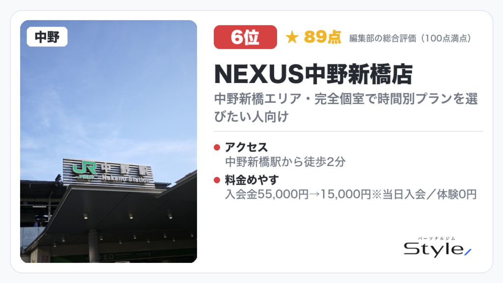 NEXUS中野新橋店