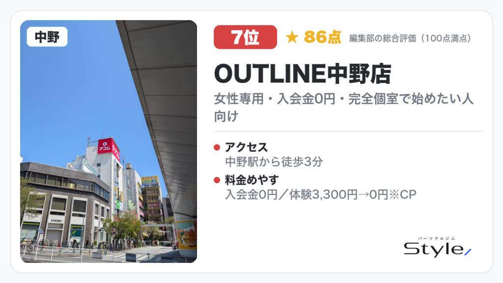 OUTLINE中野店