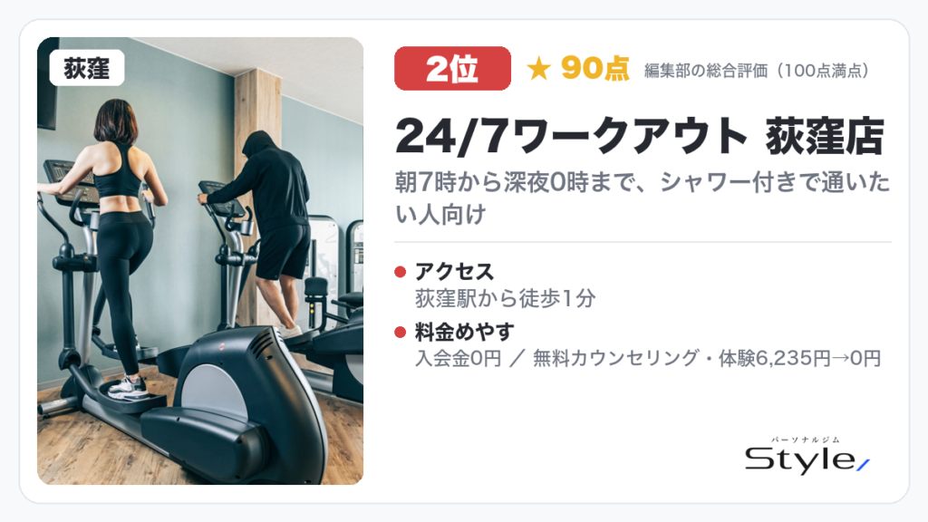 24/7ワークアウト 荻窪店
