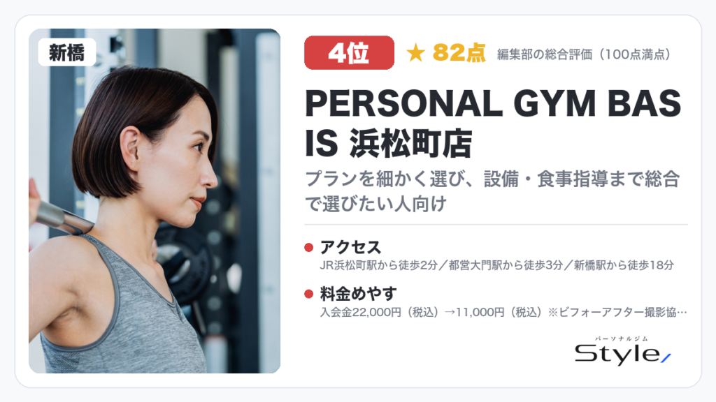PERSONAL GYM BASIS 浜松町店