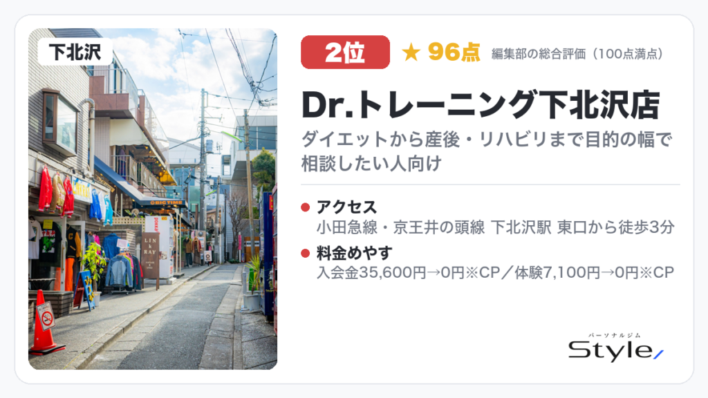 Dr.トレーニング下北沢店のイメージ画像