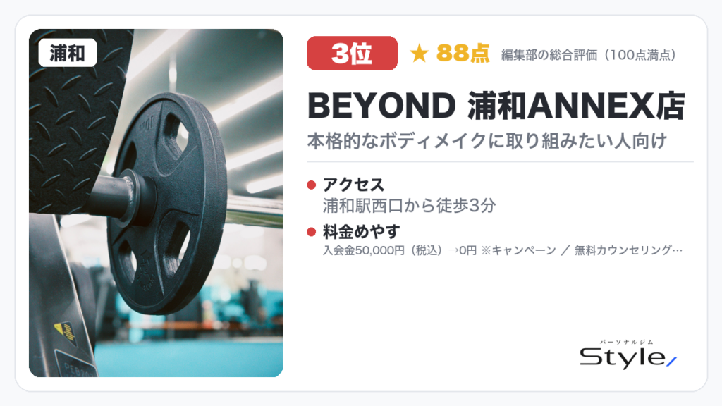 BEYOND 浦和ANNEX店