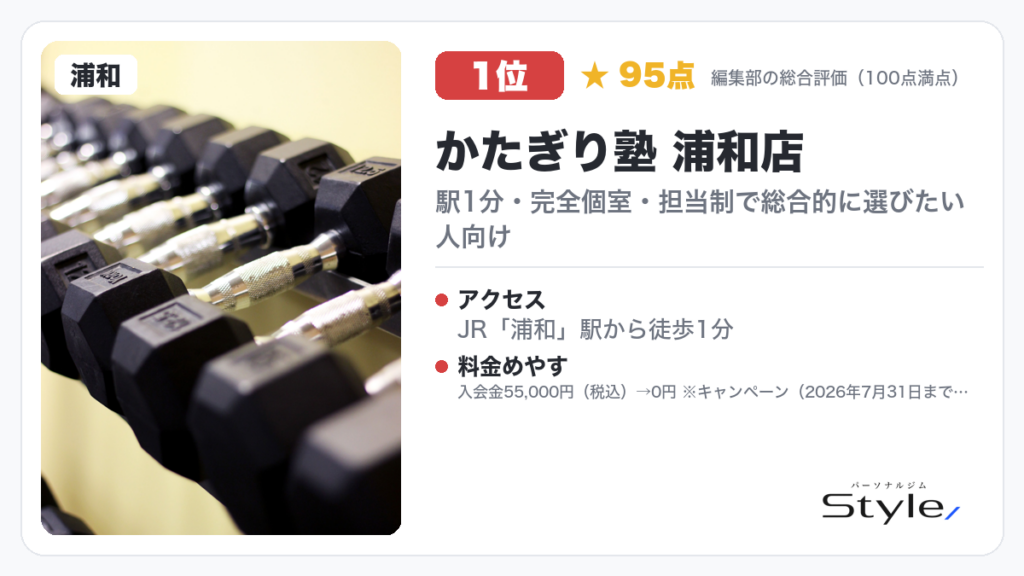かたぎり塾 浦和店
