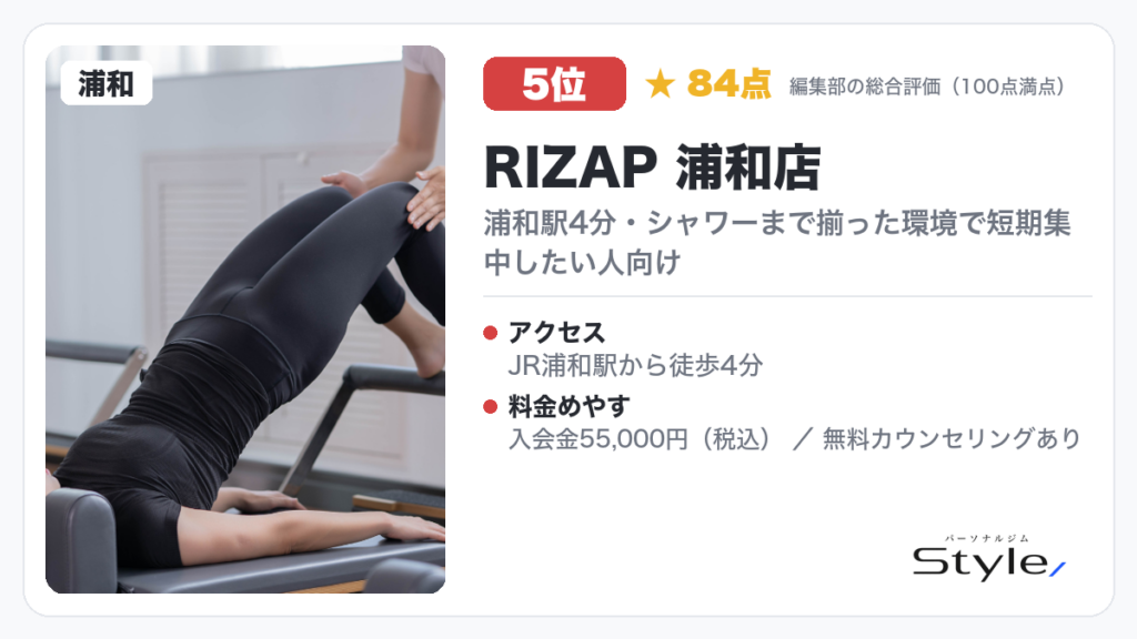 RIZAP 浦和店