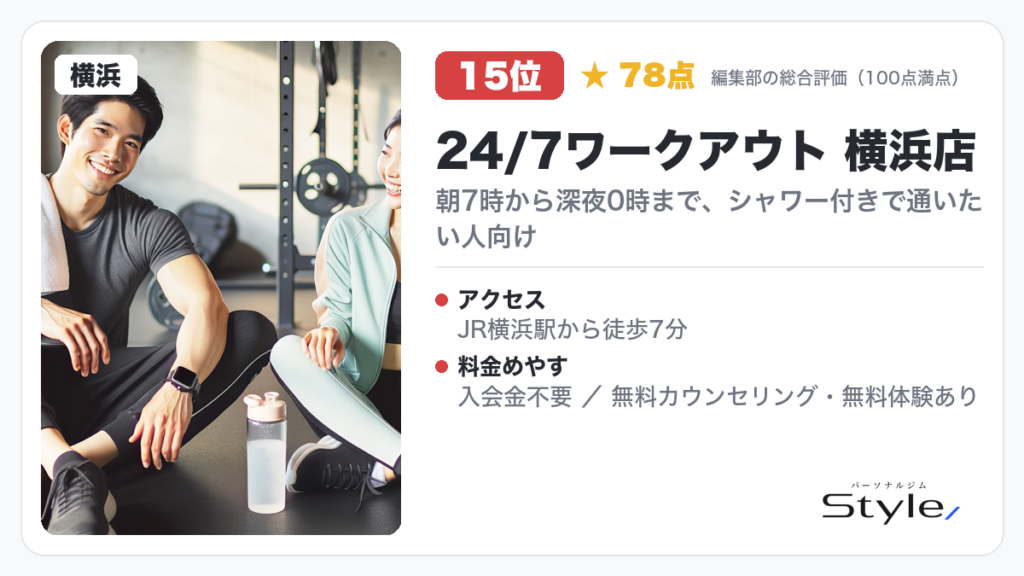 24/7ワークアウト 横浜店