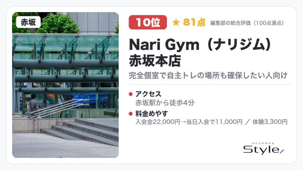 Nari Gym（ナリジム）赤坂本店