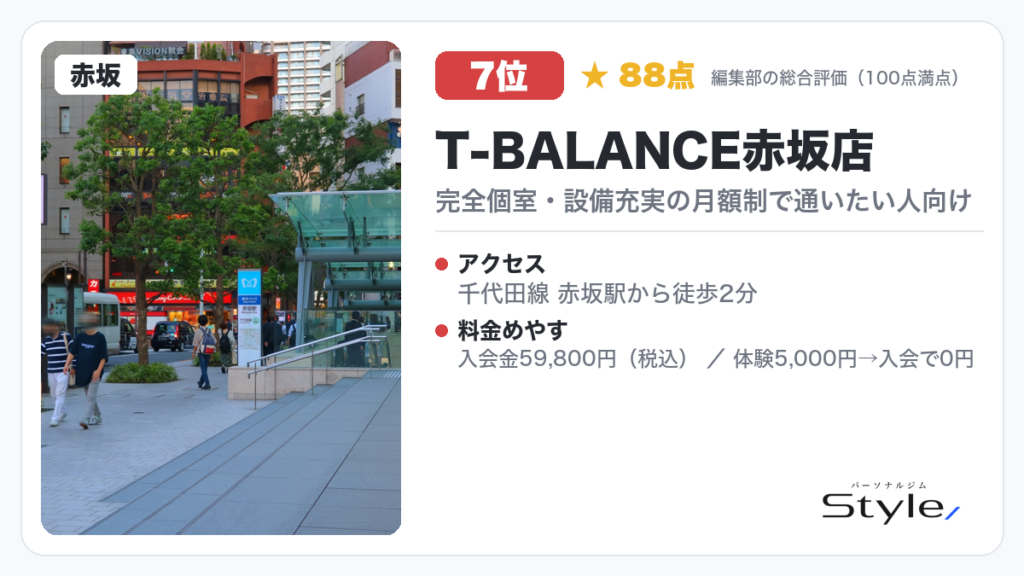 T-BALANCE赤坂店