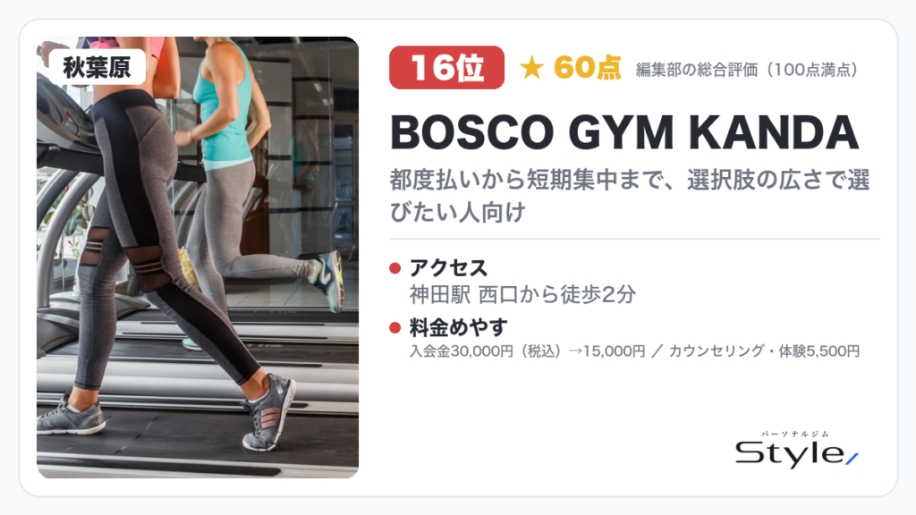 BOSCO GYM KANDA